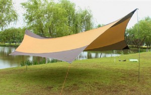 【大山野營】TNR-020 蝶型天幕帳 銀膠 遮陽帳篷 